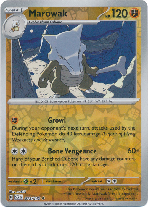 Marowak - 073/142 - Uncommon - Reverse Holo