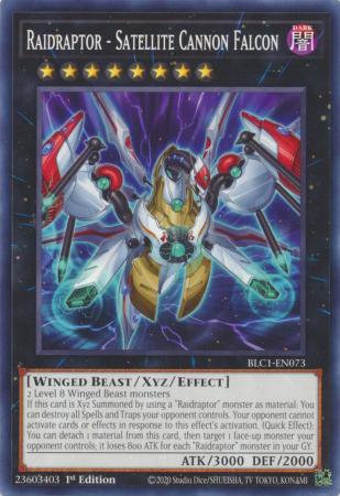 Raidraptor - Satellite Cannon Falcon - BLC1-EN073 - Common - 1st Edition