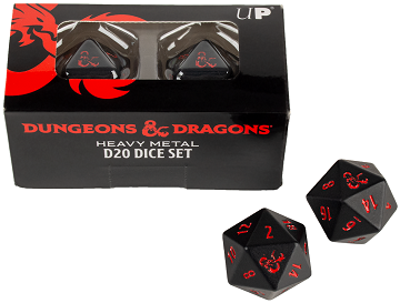 Ultra Pro - Dice - Heavy Metal Dungeons and Dragons - D20 2CT