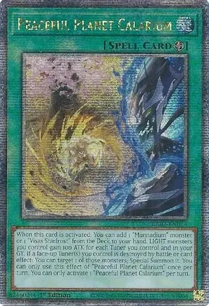 Peaceful Planet Calarium - RA02-EN074 - Quarter Century Secret Rare - 1st Edition