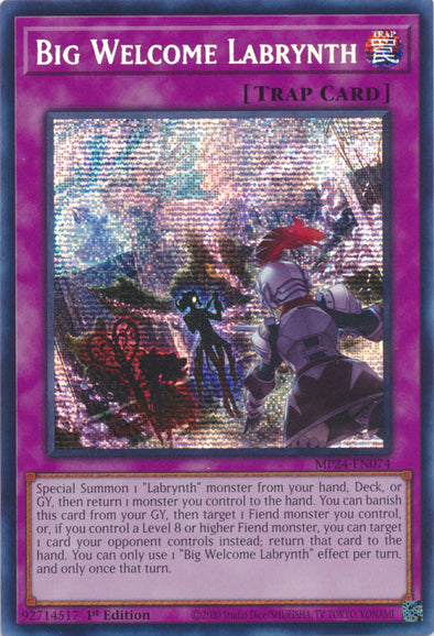 Big Welcome Labrynth - MP24-EN074 - Prismatic Secret Rare - 1st Edition