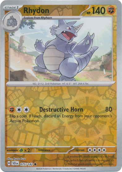 Rhydon - 075/142 - Common - Reverse Holo