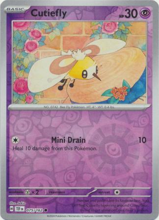 Cutiefly - 075/162 - Common - Reverse Holo