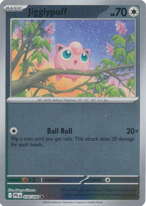 Jigglypuff - 076/094 - Common - Reverse Holo