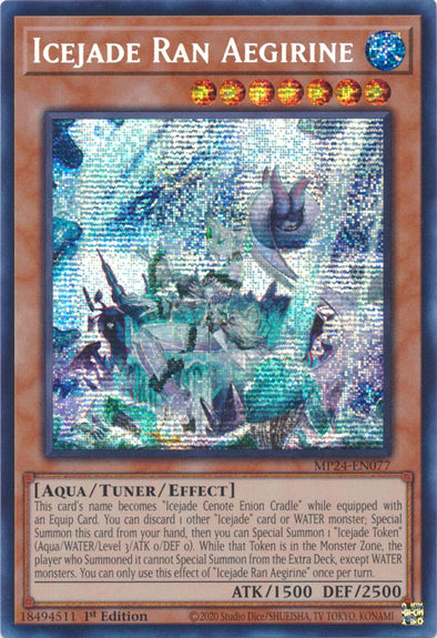 Icejade Ran Aegirine - MP24-EN077 - Prismatic Secret Rare - 1st Edition