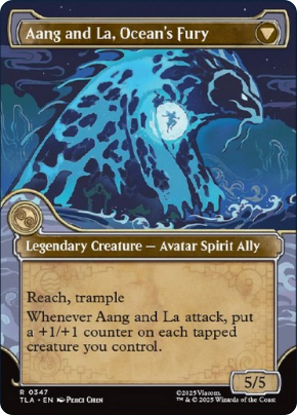 Aang, Swift Savior // Aang and La, Ocean's Fury - Elemental Frame Showcase (TLA)