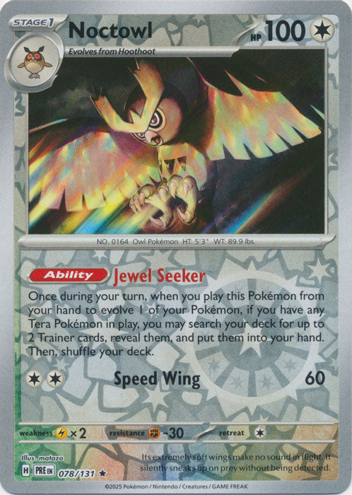 Noctowl - 078/131 - Rare - Reverse Holo