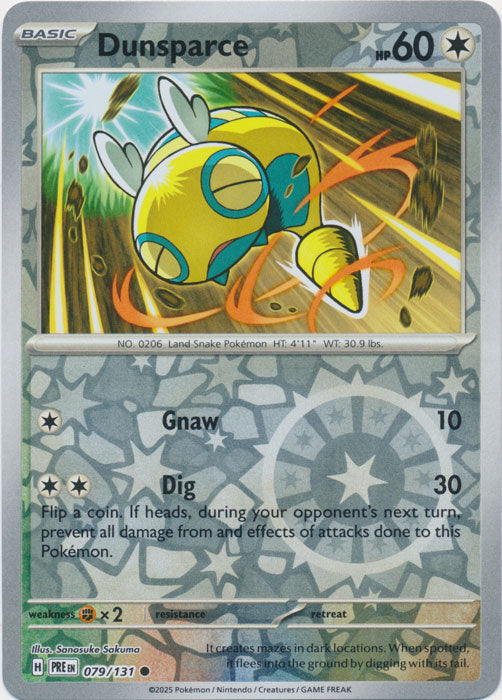 Dunsparce - 079/131 - Common - Reverse Holo