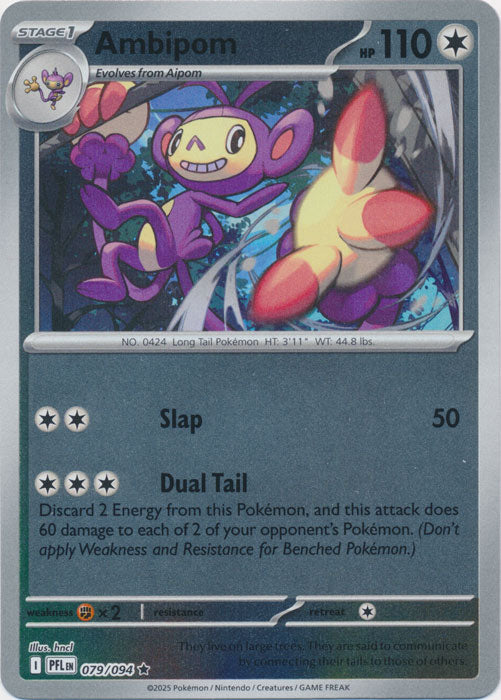 Ambipom - 079/094 - Rare - Reverse Holo