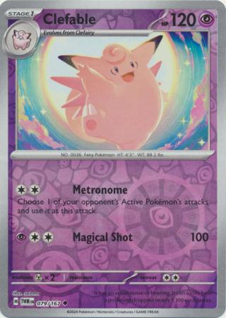 Clefable - 079/167 - Uncommon - Reverse Holo