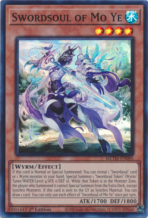 Swordsoul of Mo Ye - MZTM-EN080 - Super Rare - 1st Edition