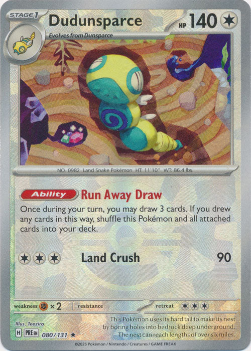 Dudunsparce (Poke Ball Pattern) - 080/131 - Rare