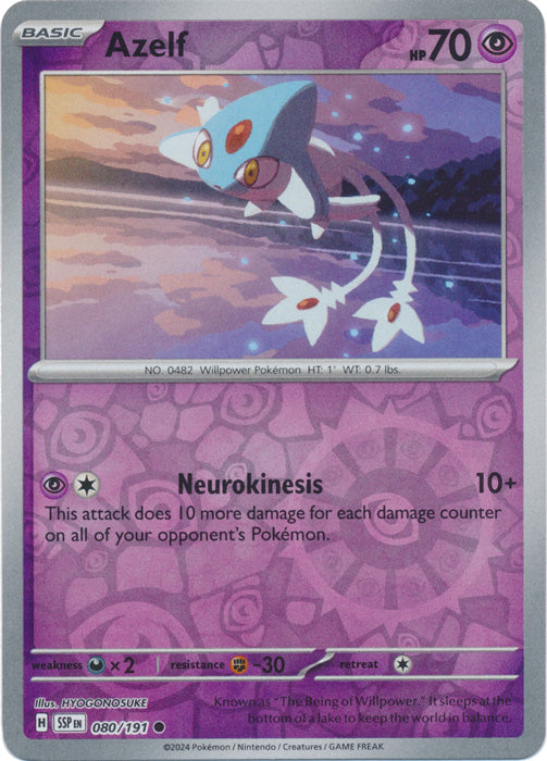 Azelf - 080/191 - Common - Reverse Holo