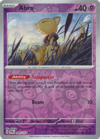 Abra - 080/167 - Common - Reverse Holo