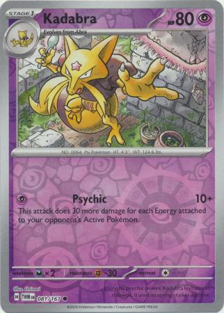 Kadabra - 081/167 - Common - Reverse Holo