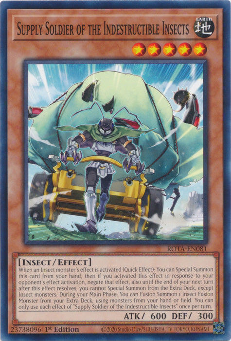 Supply Soldier of the Indestructible Insects - ROTA-EN081 - Common - 1st Edition