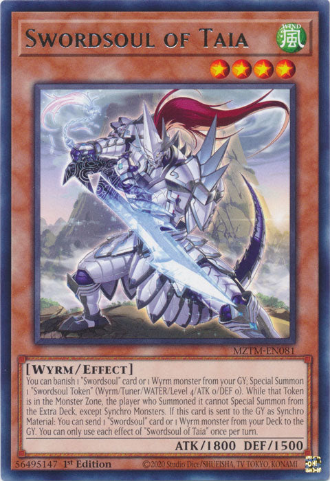 Swordsoul of Taia - MZTM-EN081 - Rare - 1st Edition