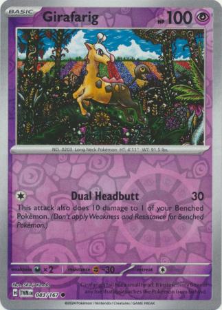 Girafarig - 083/167 - Common - Reverse Holo