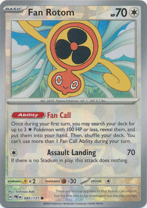 Fan Rotom (Poke Ball Pattern) - 085/131 - Common