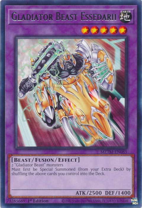 Gladiator Beast Essedarii - MZTM-EN085 - Rare - 1st Edition