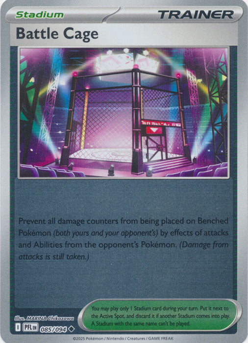 Battle Cage - 085/094 - Uncommon - Reverse Holo