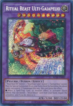 Ritual Beast Ulti-Gaiapelio - BLTR-EN086 - Secret Rare - 1st Edition