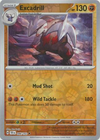 Excadrill - 086/162 - Uncommon - Reverse Holo