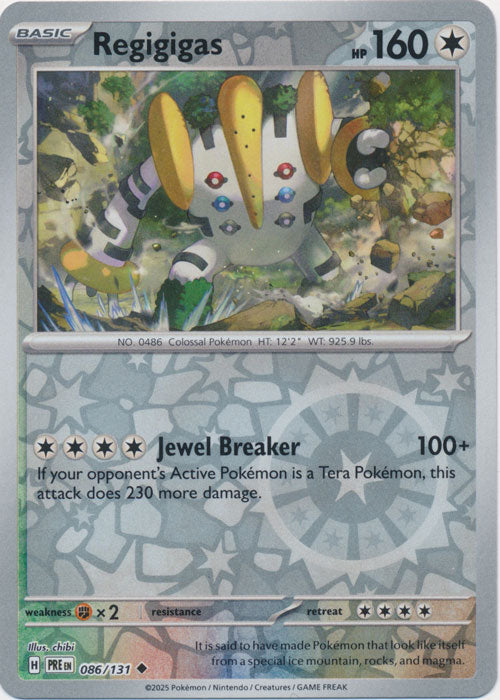 Regigigas - 086/131 - Uncommon - Reverse Holo
