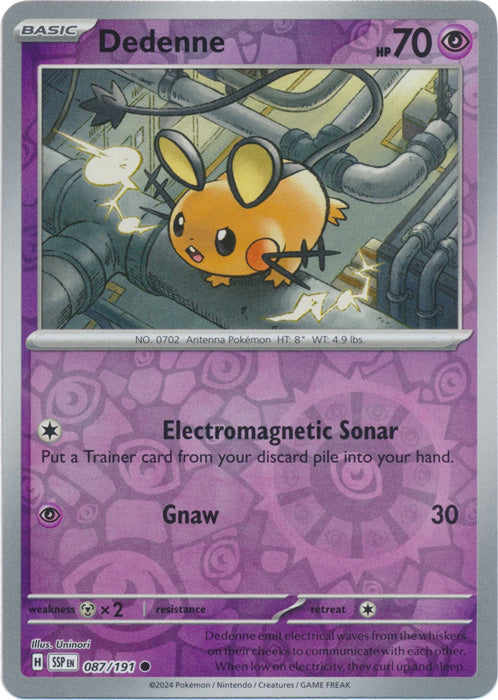Dedenne - 087/191 - Common - Reverse Holo