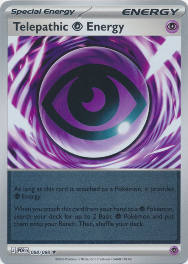 Telepathic Psychic Energy - 088/088 - Rare - Reverse Holo