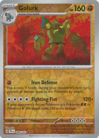 Golurk - 088/162 - Uncommon - Reverse Holo