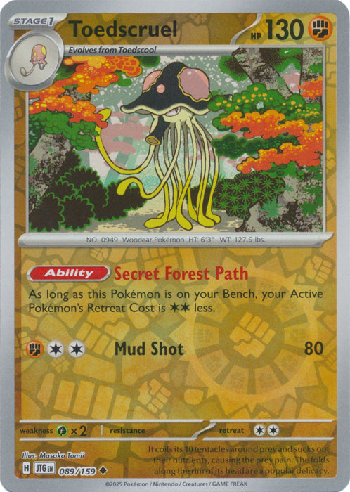 Toedscruel - 089/159 - Uncommon - Reverse Holo