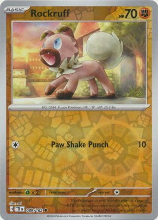 Rockruff - 089/162 - Common - Reverse Holo