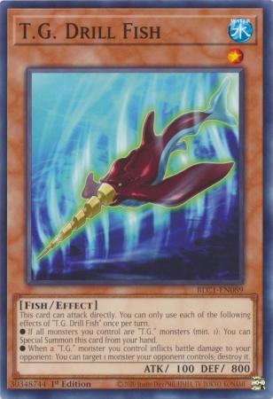 T.G. Drill Fish - BLC1-EN089 - Common - 1st Edition