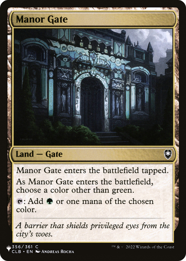Manor Gate - CLB Reprint (PLST)