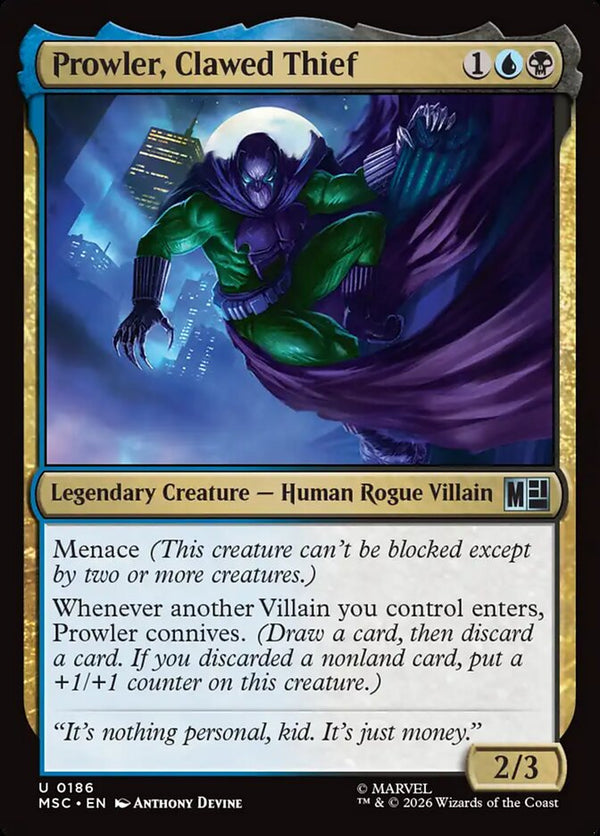 Prowler, Clawed Thief (MSC)