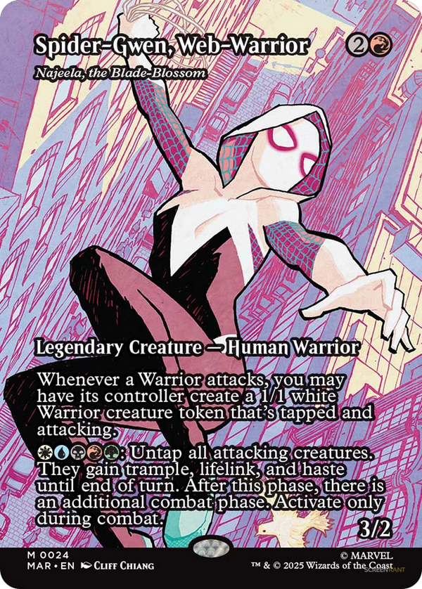 Spider-Gwen, Web-Warrior // Najeela, the Blade-Blossom - Source Material Showcase (MAR)