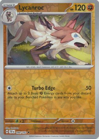 Lycanroc - 090/162 - Uncommon - Reverse Holo