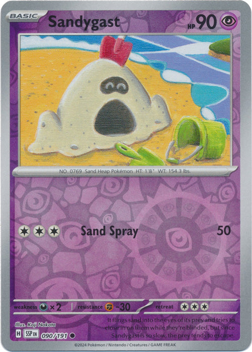 Sandygast - 090/191 - Common - Reverse Holo
