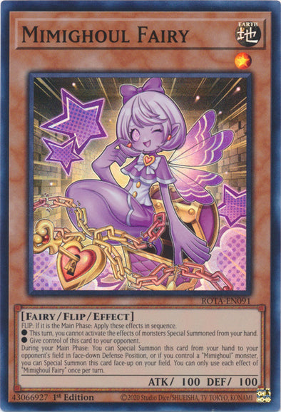 Mimighoul Fairy - ROTA-EN091 - Super Rare - 1st Edition