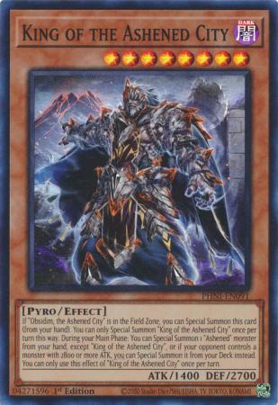 King of the Ashened City - PHNI-EN091 - Super Rare - 1st Edition