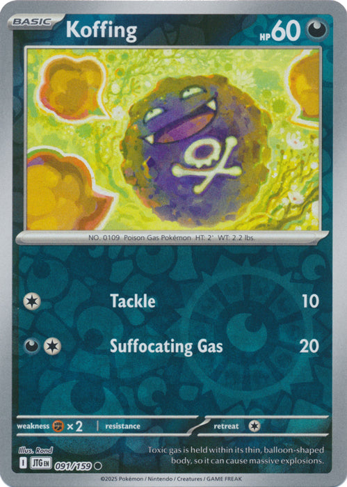 Koffing - 091/159 - Common - Reverse Holo