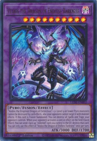 Veidos the Dragon of Endless Darkness - LEDE-EN092 - Ultra Rare - 1st Edition