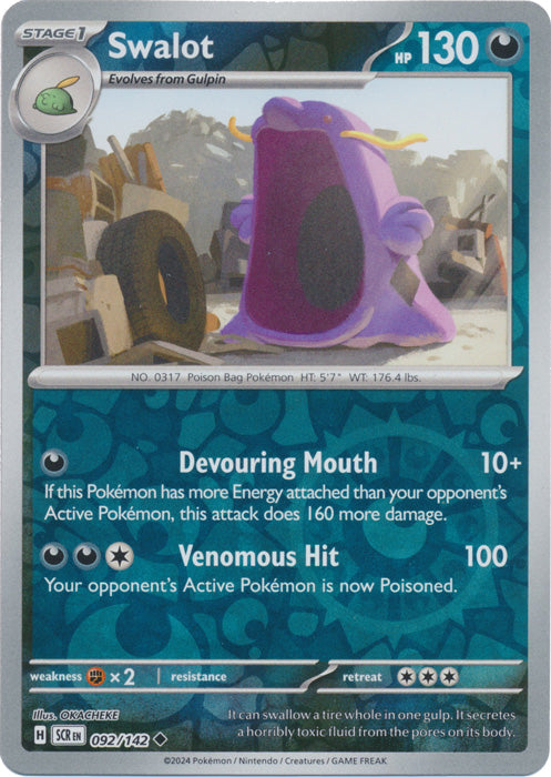 Swalot - 092/142 - Uncommon - Reverse Holo