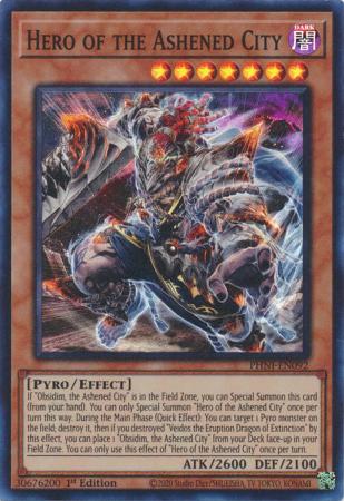 Hero of the Ashened City - PHNI-EN092 - Super Rare - 1st Edition