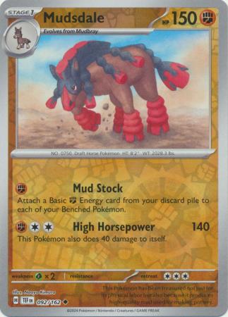 Mudsdale - 092/162 - Uncommon - Reverse Holo