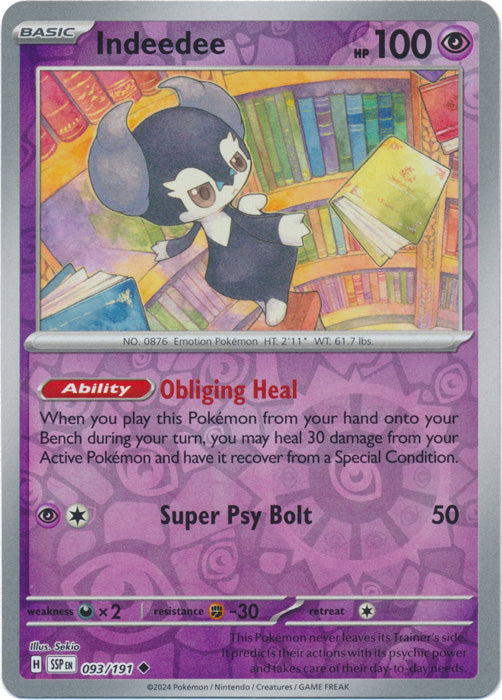 Indeedee - 093/191 - Uncommon - Reverse Holo