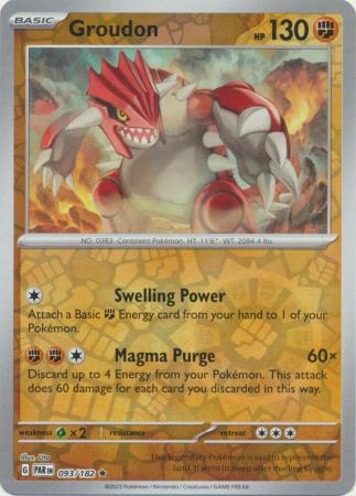 Groudon - 093/182 - Rare - Reverse Holo available at 401 Games Canada