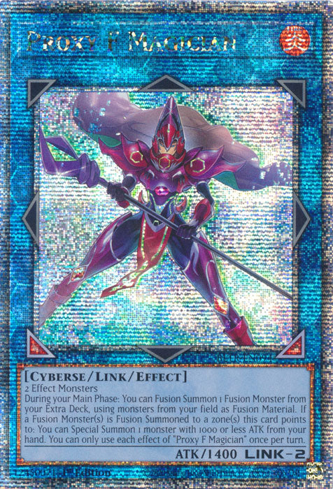 Proxy F Magician - BLTR-EN094 - Quarter Century Secret Rare - 1st Edition