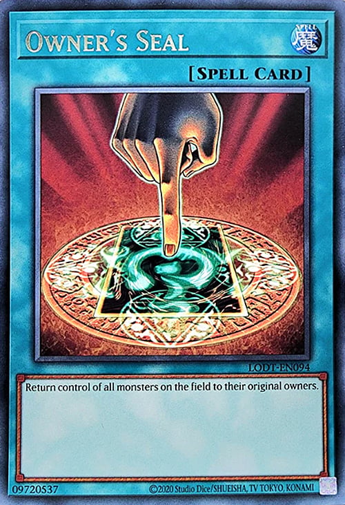 Owner's Seal (2020 Date Reprint) - LODT-EN094 - Rare